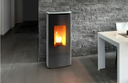 JOLLY MEC - ODETTE  -  Sortie fumées postérieure - verre trempé blanc - 6 kw