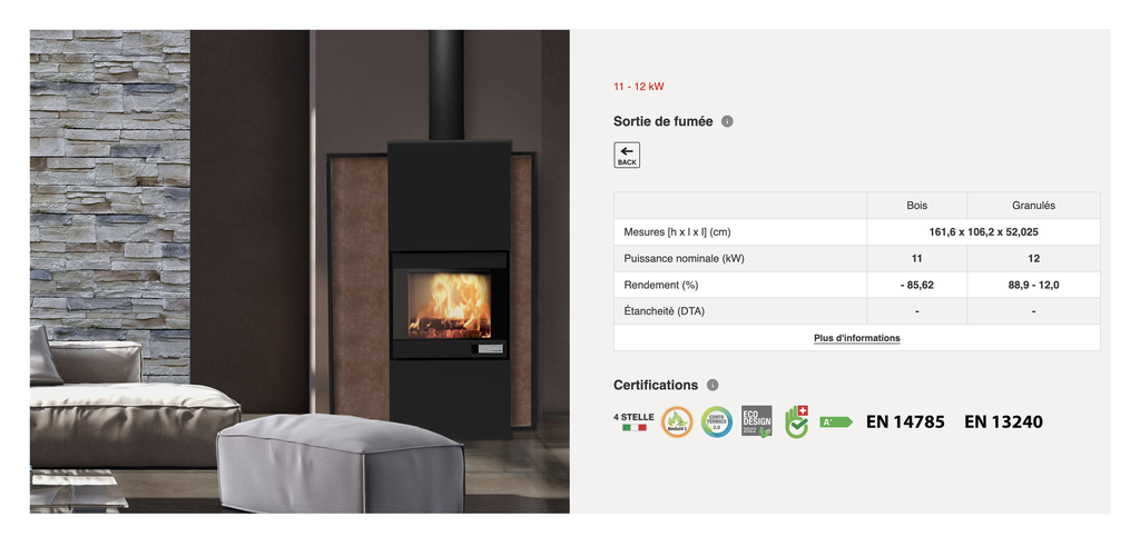 JM SERIE S FOGHET EVO ARIA 11-12KW CANALISABLE