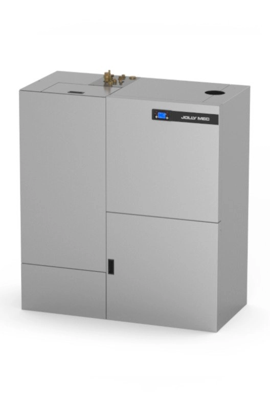 35KW pelletketel met aspers + extra pellettank