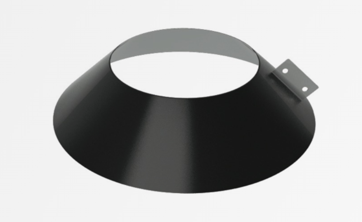 Collet de solin en 200 SW inox - noir