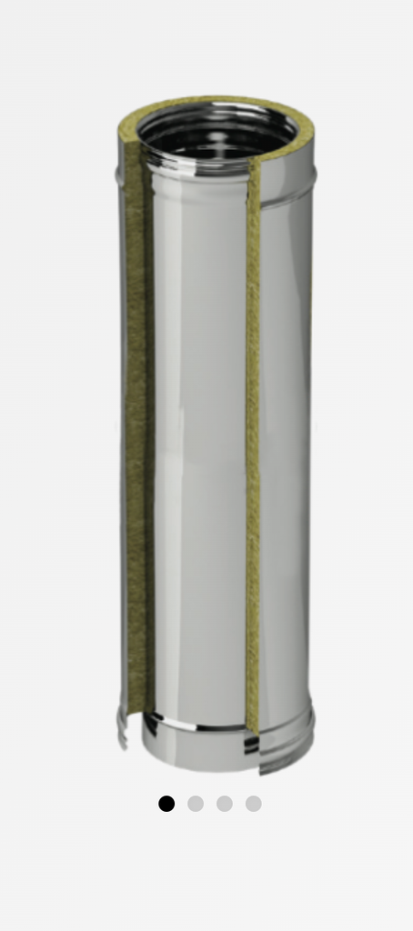 Elément droit 995 mm diam 80 DW inox