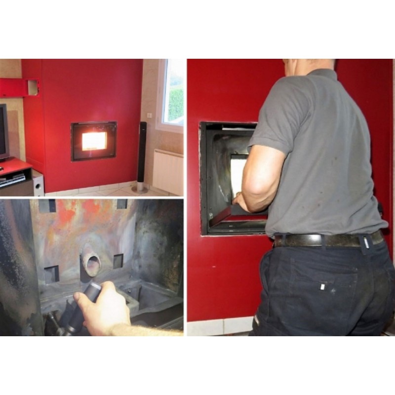 Entretien complet INSERT à pellet + petit ramonage