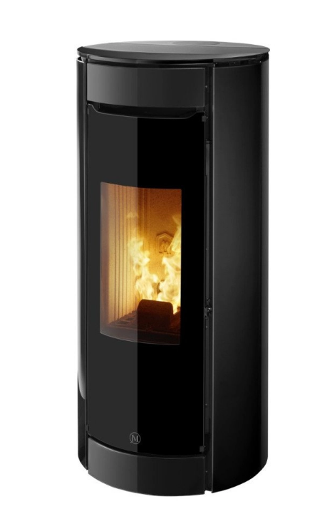 JOLLY MEC - BOTERO 2  8KW UP noir - sortie fumée supérieure simple paroi