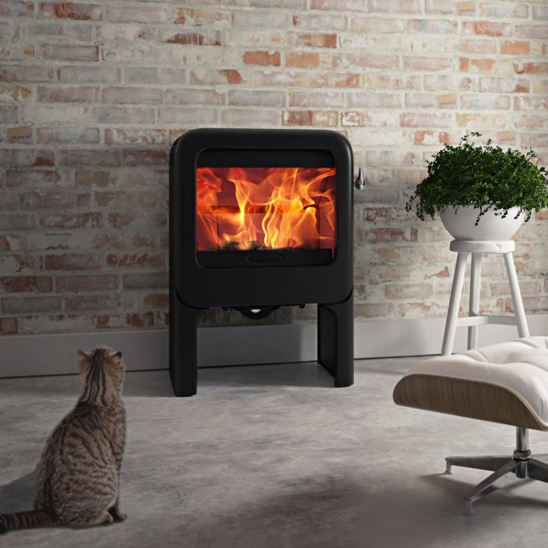POELE A BOIS DOVRE ROCK 350 WB NOIR 7KW