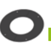 ROSACE ELLIPTIQUE NOIR 2 MM Ø130