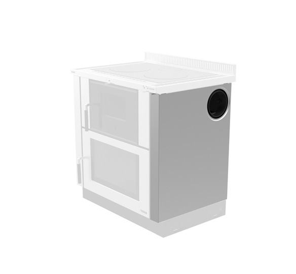 Traditional Fianco Inox Con Foro Dx Verona-la Nordica
