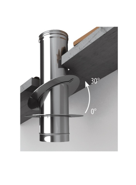 BERTONCELLO “RRA“ ROSACE ORIENTABLE 0-30° Ø 180 NOIR