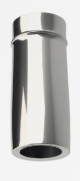 élément droit L.440 avec départ téléscopique 180-230 noir