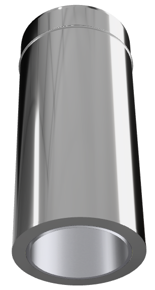 BERTONCELLO ÉLÉMENT DROIT L. 440 AVEC DÉPART TÉLÉSCOPIQUE Ø100-150mm