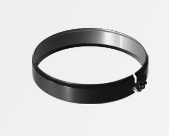 Collier d'union Ø 150 SW inox noir ou 4017062-NSAT