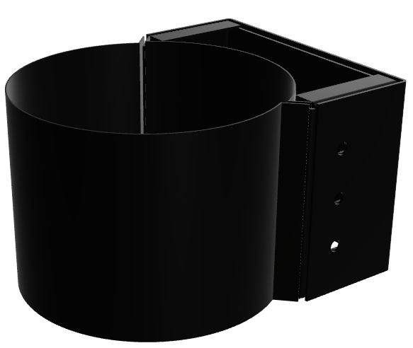 BERTONCELLO CACHE SUPPORT Ø350 NOIR