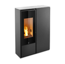 Jolly Mec - IDEA 2 Frontale - Profil blanc crème - Panneau frontal acier noir - 9 kw