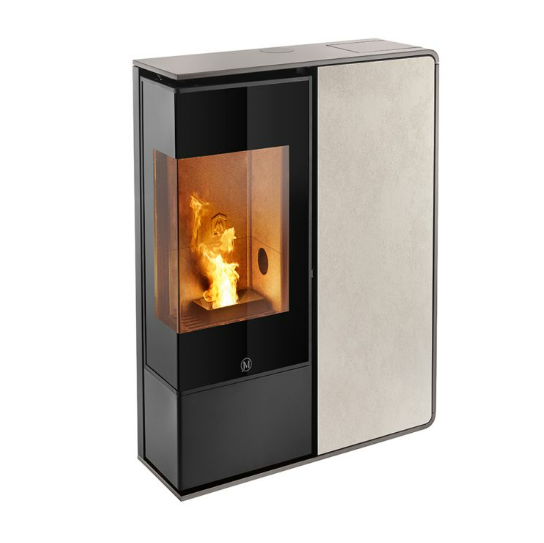 JM IDEA 2 ANGOLO 9KW Profil Gris Tourterelle - Panneau frontal Grès ivoire 