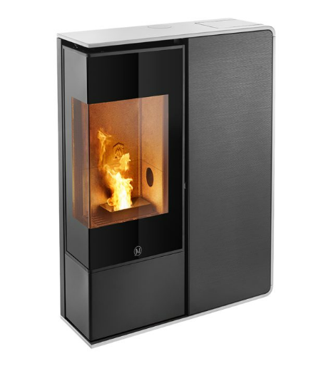 Jolly Mec Idea Angolo 9kw profil noir facade verre noir strié