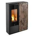  Jolly Mec - Idea2 Frontale 9kW - Profil noir - Panneau frontal Grès rouille  (copie)