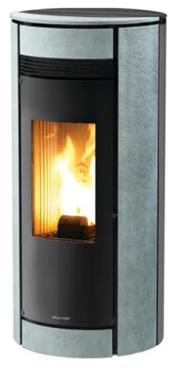 JOLLY MEC GLOBO 8 KW sortie fumées postérieure - habillage pierre ollaire