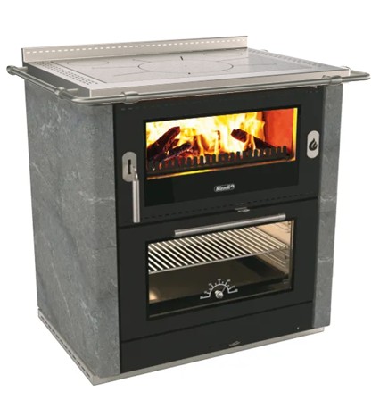 [ML 80 RUSTIK PN] RIZZOLI Cuisinière à bois - ML 80 RUSTIK Pierre naturelle
