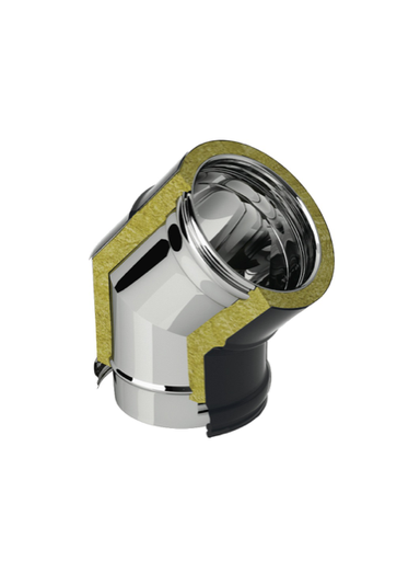 [3061508-NSAT] Coude 45° diam 80 DW inox noir