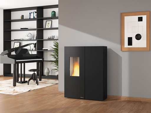 [001285002] EXTRAFLAME SHARON PLUS STEEL NOIR