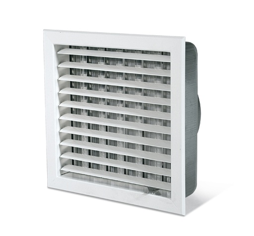 [009278282] Extraflame regelbaar ventilatierooster diam. 80 afm 150x150 mm wit