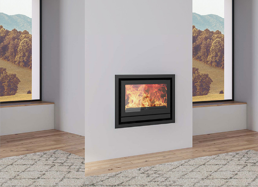 [MO2070P112] Fogo Montanha Encadrement pour insert à bois 4 cotés pour Classic E701 noir - 20 mm
