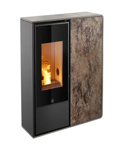 [IDEA/F/AC/B2] I-DEA FRONTALE IDRO 17KW - PROFIL BLANC CREME - FACE GRES ROUILLE