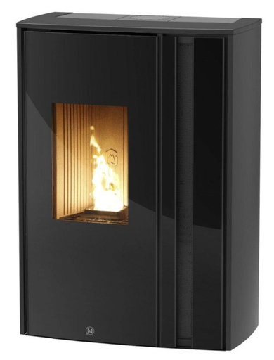 [MELTEMI/12KW/2] JM MELTEMI 12kw noir sortie fumées postérieure