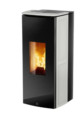 [ODETTE/1/6KW/UP/3] JOLLY MEC - ODETTE -  Sortie fumées supérieure simple paroi - verre trempé 