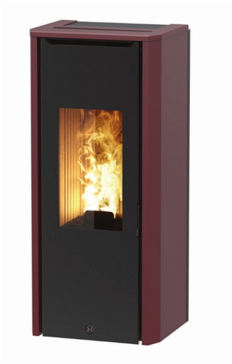 [PADDY/8KW/3] Jolly Mec - Paddy 8KW Habillage Acier et céramique Bordeaux