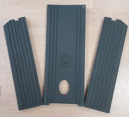 [SET/9/GHI] Jolly Mec - Set de 3 plaques de finition en fonte