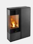 [IDEA2F/1/9KW/C/B4] Jolly Mec IDEA FRONTAAL - Wit profiel - Zwart voorpaneel - 9 kw