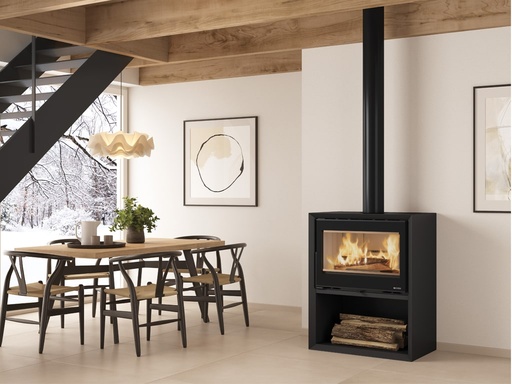 [7115001] La Nordica DANTE NOIR OPAQUE met houtblokhouder