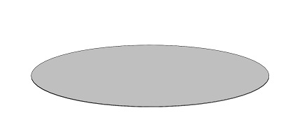 [65502] SPARTHERM - PLAQUE DE SOL EN VERRE DIAM 90 CM