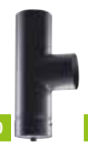 [523003] T-STUK 90° + DOP ST 2 MM Ø130 ZT
