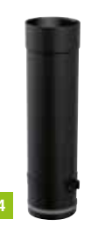 [526853] TELESCOPIQ 050 NOIR 2 MM Ø180