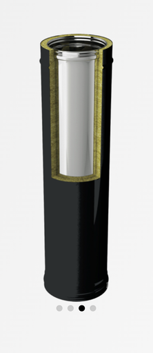 [3060013-NSAT] Elément droit L995 ø130 noir