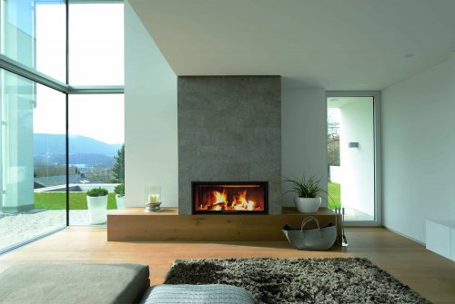 [65080] Spartherm - Varia B-120h-4S, D=250, chamotte noir, cadre massif à 4 côtés