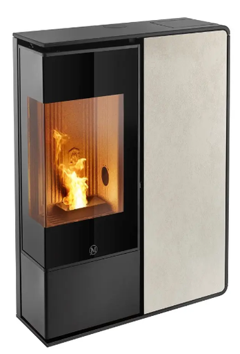[IDEA2AS/9KW/N1] JM IDEA 2 ANGOLO 9KW Profiel zwart - frontpaneel zandsteen ivoor