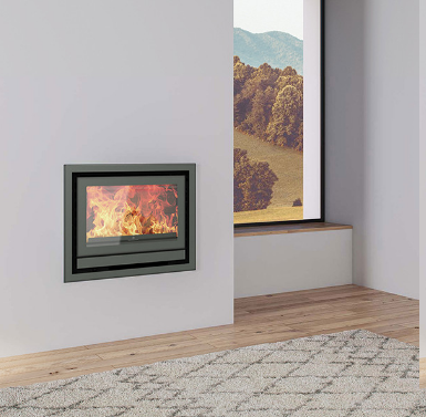 [PA2019G004] FOGO MONTANHA Insert à bois E701 Gris